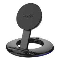 New arrival private mould central panel foldable and retractable pad to stand transformable wireless charger mobile phone holder