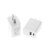 SAA CE AU EU US New trend 2020 mobile phones usb charger pd QC3.0 type c waLl charger 18W