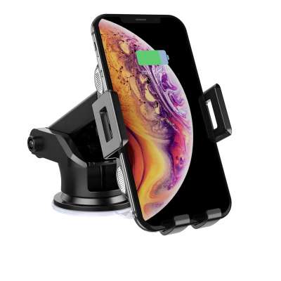 Bulk Car Wireless Charger 15W for Iphone X for Samsung Mobile Phone Clamp Holder Car Mount Qi Wireless Charger