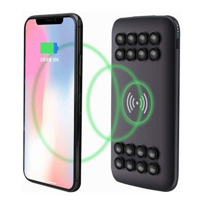 Supernova Hot Selling Sucker Battery Charger Qi Fast Charging Wireless Charger Sucker Power Bnak